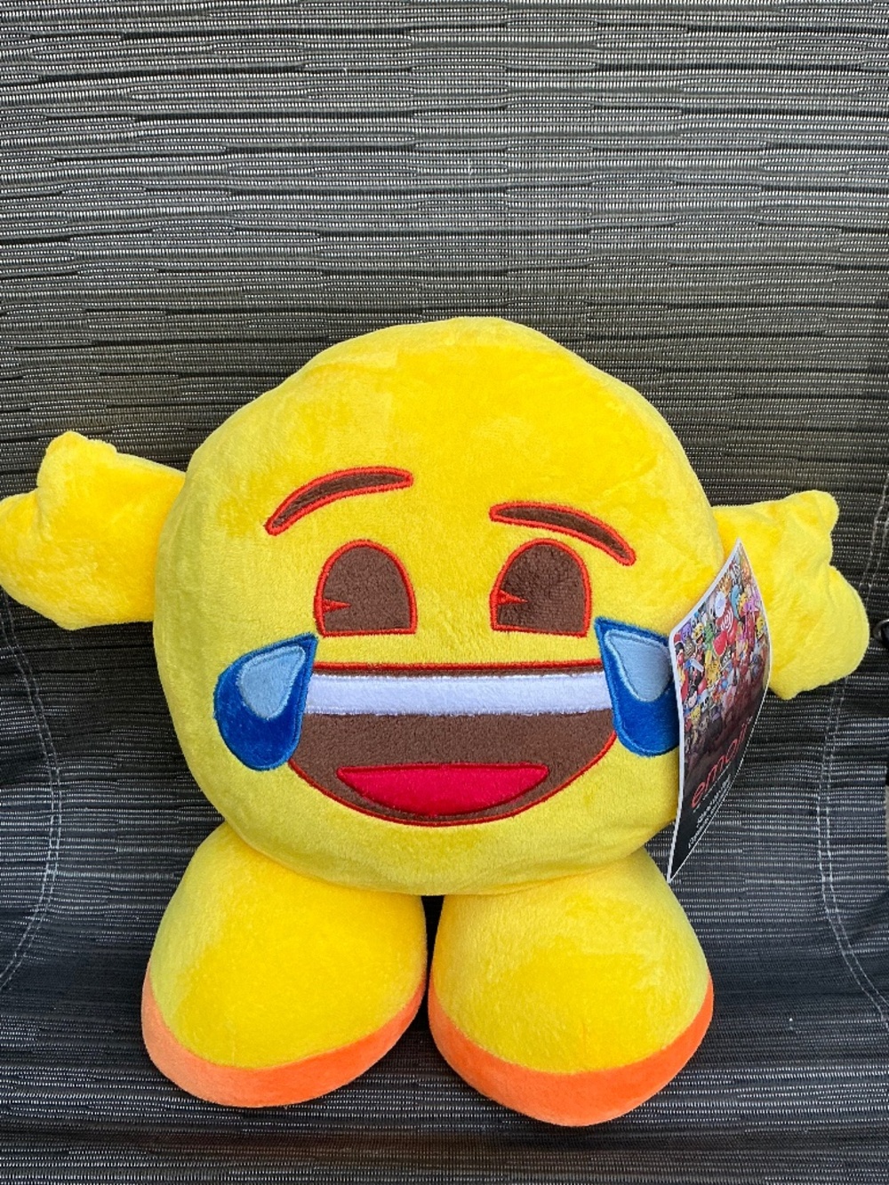 Emoji Plush Stand Up Pals Tears of Joy The Iconic Brand Stuffed Toy NWT